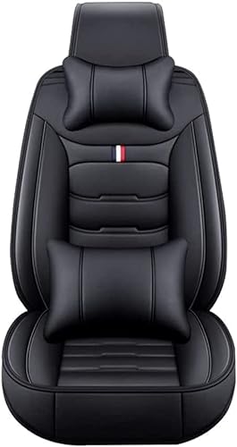 NAHAN PU Leder Autositzbezüge-Set für Toyota Corolla Cross 2000-2023, Airbag kompatibel, wasserdicht, Auto Sitzbezüge Covers Zubehör,Black von NAHAN