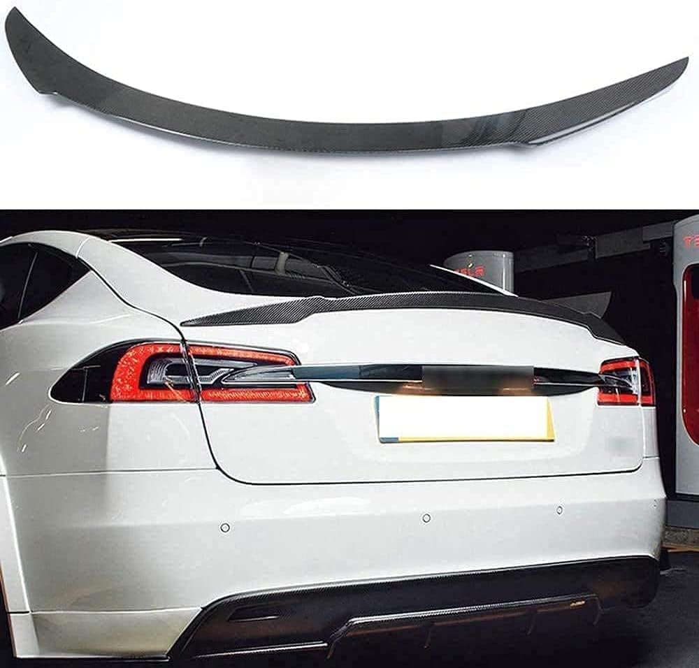 Auto Heckspoiler Spoiler für Tesla Model S 2012 2013 2014 2015 2016 2017 2018 2019,Auto-Spoiler Kofferraumspoiler Heckflügel Außen Styling Zubehör von NAIRE