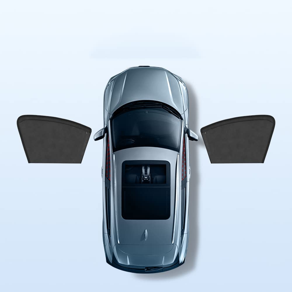 Autofenster Sonnenschutz für Audi Q5 Before 2017,Anti-UV Doppellagig Magnetisch Vorhang Fenster Verdunkelung Sonnenblende,A/2Frontdoors von NAIRE