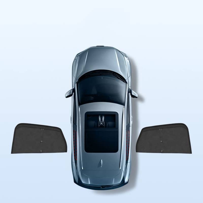 Autofenster Sonnenschutz für Mercedes-Benz GLE 2019 2020 2021 2022 2023,Anti-UV Doppellagig Magnetisch Vorhang Fenster Verdunkelung Sonnenblende,A/2Backdoors von NAIRE
