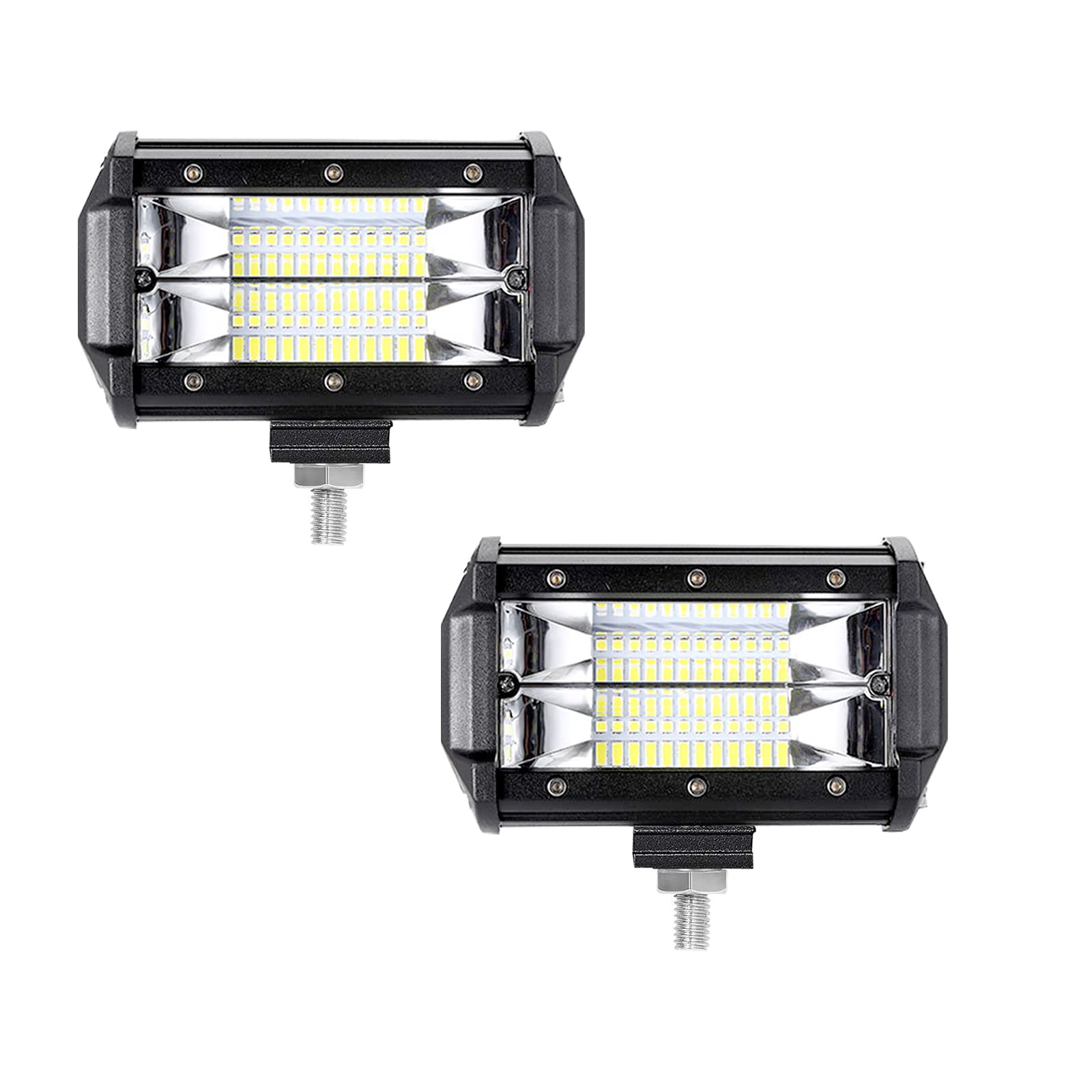 NAIZY 2 * 72W LED Arbeitsscheinwerfer, 10-30V LED Zusatzscheinwerfer Offroad Scheinwerfer, 5400LM per Arbeitslicht IP67 Flutlicht SUV LKW UTV NAIZY 2 * 72W LED Arbeitsscheinwerfer, 10-30V LED Zusatzscheinwerfer Offroad Scheinwerfer, 5400LM per Arbeitslicht IP67 Flutlicht SUV LKW UTV von NAIZY