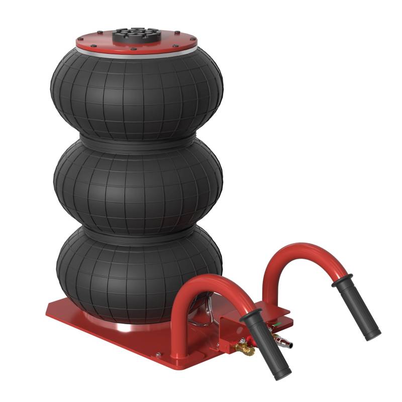 NAIZY Wagenheber 3T Pneumatischer Wagenheber 6600lb Druckluft Jack Luftheber Aufblasbarer Hebebühne Druckluftwagenheber mit Handgriff für PKW KFZ, Handgriff Type von NAIZY