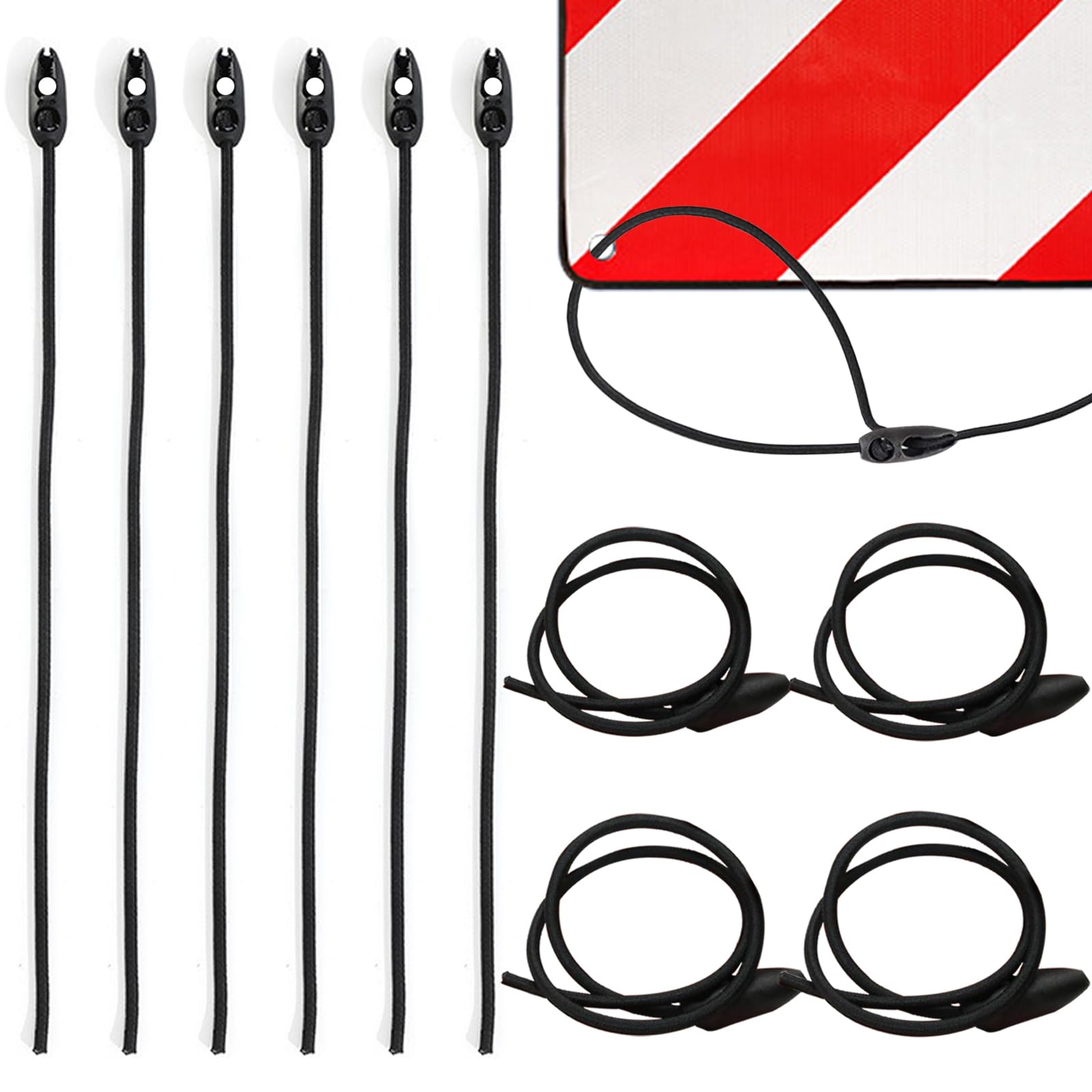 10 Stück Gepäckspanner für Warntafel Italien 50 cm Elastische Spanngurte für Warntafel Latex Spanngummi Schwarz Verstellbar für fahrradträger Motorrädern Camping Roadtrip 10 Stück Gepäckspanner für Warntafel Italien 50 cm Elastische Spanngurte für Warntafel Latex Spanngummi Schwarz Verstellbar für fahrradträger Motorrädern Camping Roadtrip von NAMIS