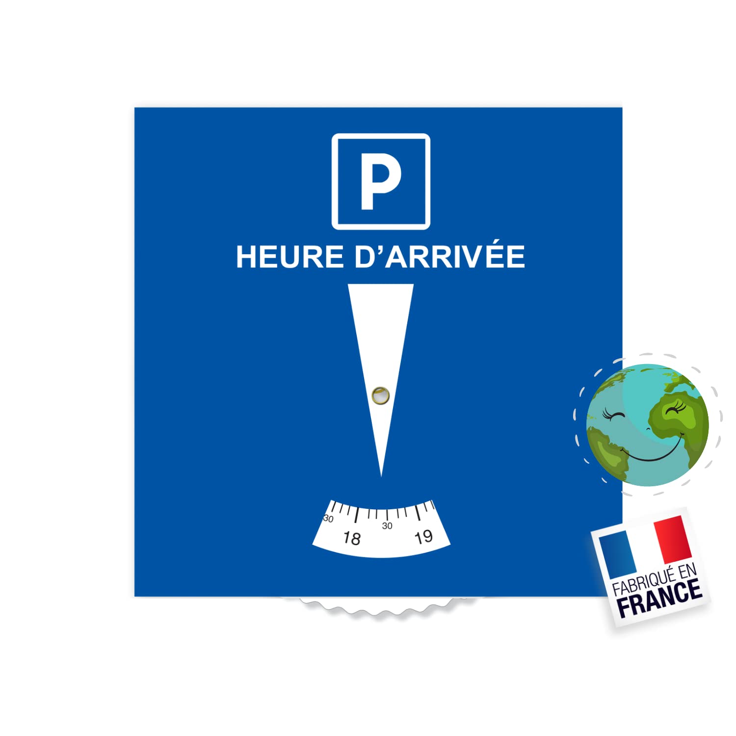 Prilotte Disque Bleu de Stationnement Zone Bleue (ÉCOLOGIQUE & Fabriqué en France) Disque Stationnement Carte Horodateur Europeen Parking Stationnement Voiture Accessoires Auto (Garantie) von NANQUAN