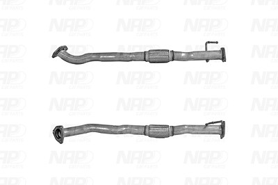 Nap Carparts Abgasrohr [Hersteller-Nr. CAC10511] für Fiat von NAP carPARTS