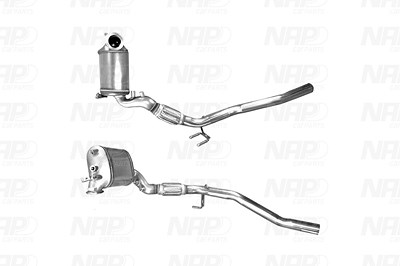 Nap Carparts Dieselpartikelfilter [Hersteller-Nr. CAD10010] für Audi, Seat, Skoda, VW von NAP carPARTS