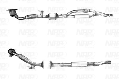 Nap Carparts Katalysator [Hersteller-Nr. CAK11184] für Audi, Seat von NAP carPARTS