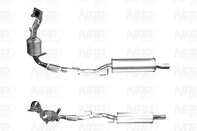 Nap Carparts Katalysator [Hersteller-Nr. CAK11324] für Audi, Skoda von NAP carPARTS