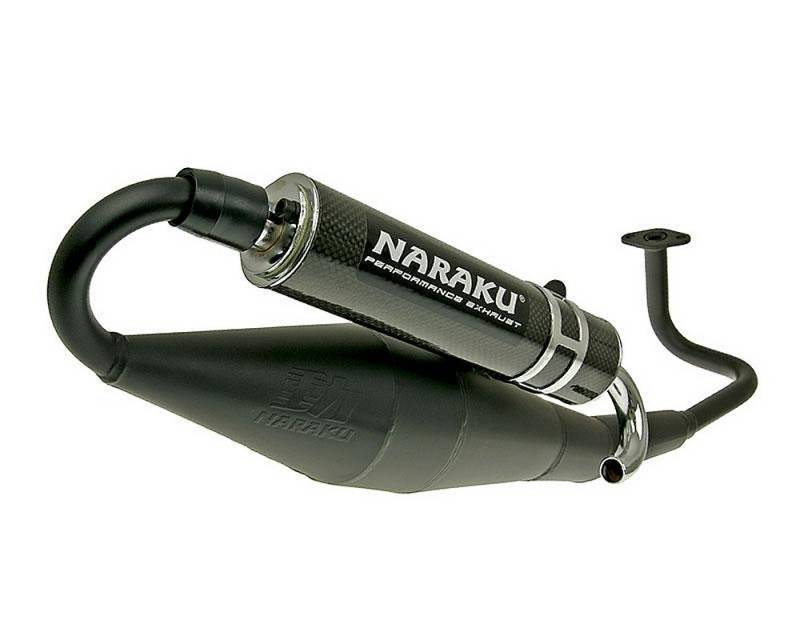 Auspuff NARAKU Crossover Schwarz/Carbon - TANK Sporty 50 4T von NARAKU