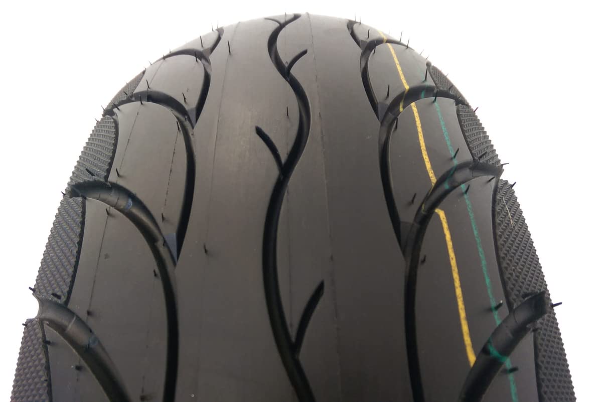 120/70-12 S1301 Reifen in der Größe 120/70 r12 120/70-12 120 70 r12 120 70 x 12 Rollerreifen von NaRubb 4.PR TL NEU passend für Moped Moped Scooter als Hinterreifen Vorderreifen Roller Reifen von NARUBB