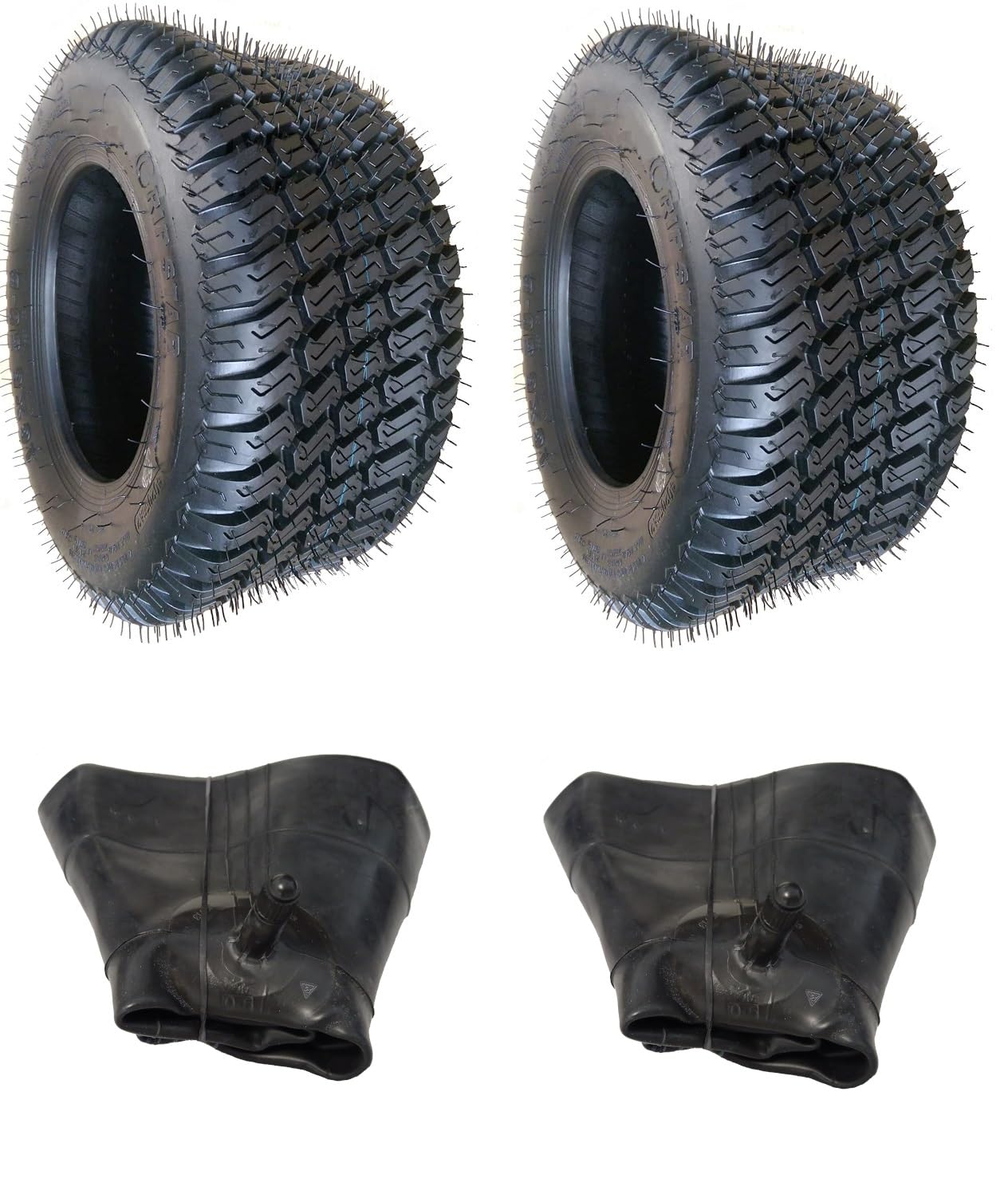 2x (Stk.) Schlauch + 2x 18x8.50-8 WAVE Rasenreifen Rasenmäherreifen Reifen für Rasentraktor und Aufsitzmäher 18 x 8.50-8 18x8.5-8 18 x 8.5-8 Reifenmantel Mantel von NARUBB