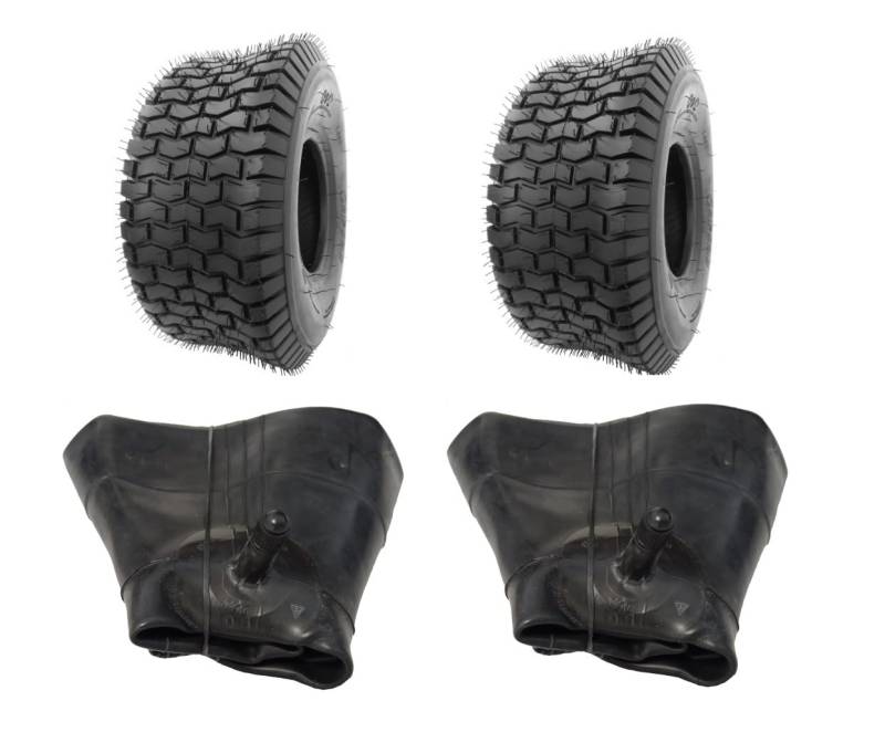 2x Schlauch + 2x 20x8.00-8 Profil LG01 Rasenreifen mit Schläuche Reifen für Rasentraktor Aufsitzmäher 8 Zoll Größe 20x8-8 20 x 8 – 8 20 x 8.00-8 Reifenmantel Rasenmäherreifen Stollenprofil von NARUBB