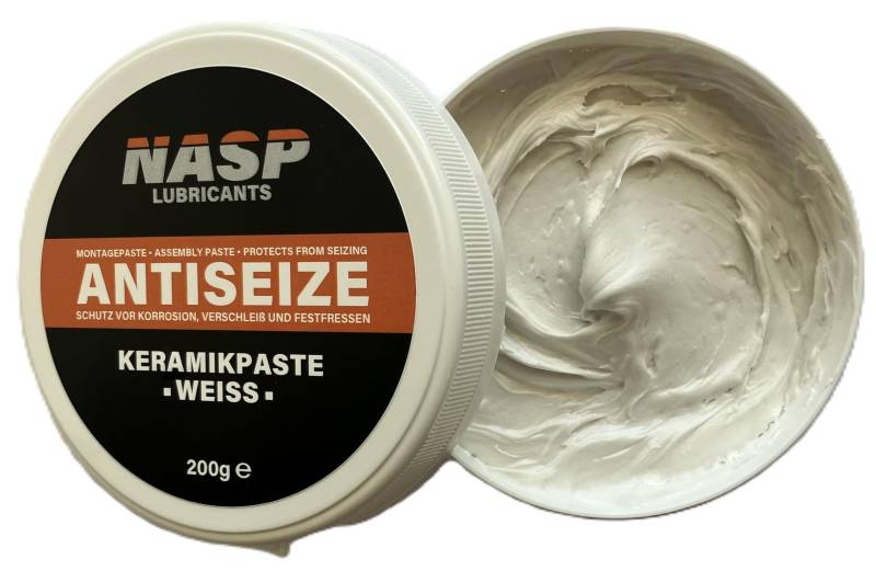 NASP Keramikpaste Anti-Seize metallfreie Montagepaste hitzebeständig gegen Korrosion Festfressen (200, Gramm) von NASP
