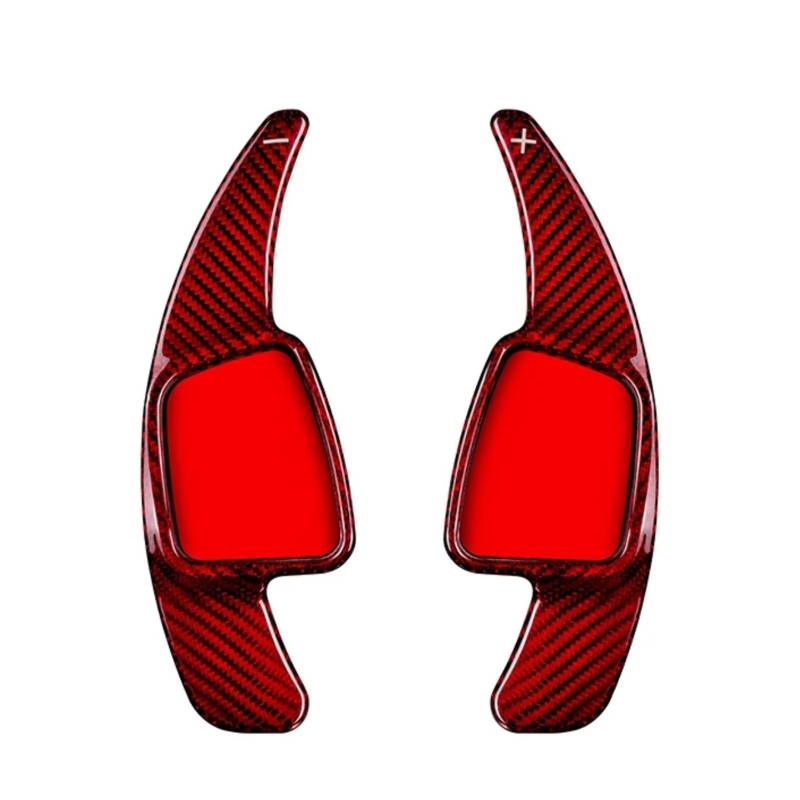 NATWEE Kompatibel Mit A1 Für A3 A4 A5 A7 A8 S3 S4 S5 S6 S7 S8 SQ5 Lenkrad Paddle Shifter Verlängerung Autozubehör Paddle Shift D6004 Auto-Schaltwippe(Type C Red) von NATWEE