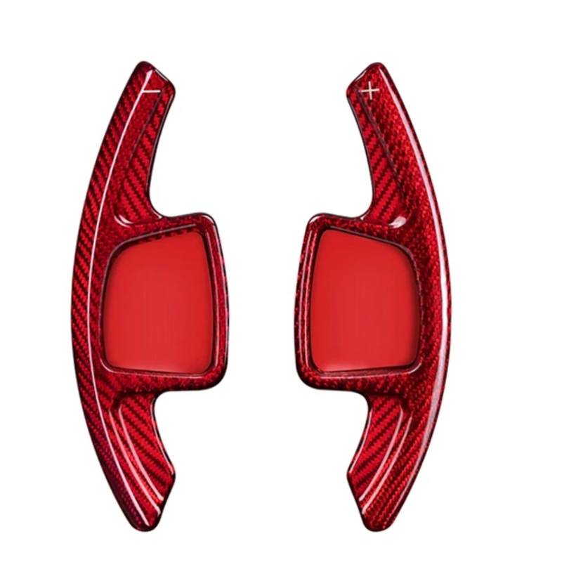 NATWEE Kompatibel Mit A1 Für A3 A4 A5 A7 A8 S3 S4 S5 S6 S7 S8 SQ5 Lenkrad Paddle Shifter Verlängerung Autozubehör Paddle Shift D6004 Auto-Schaltwippe(Type F Red) von NATWEE