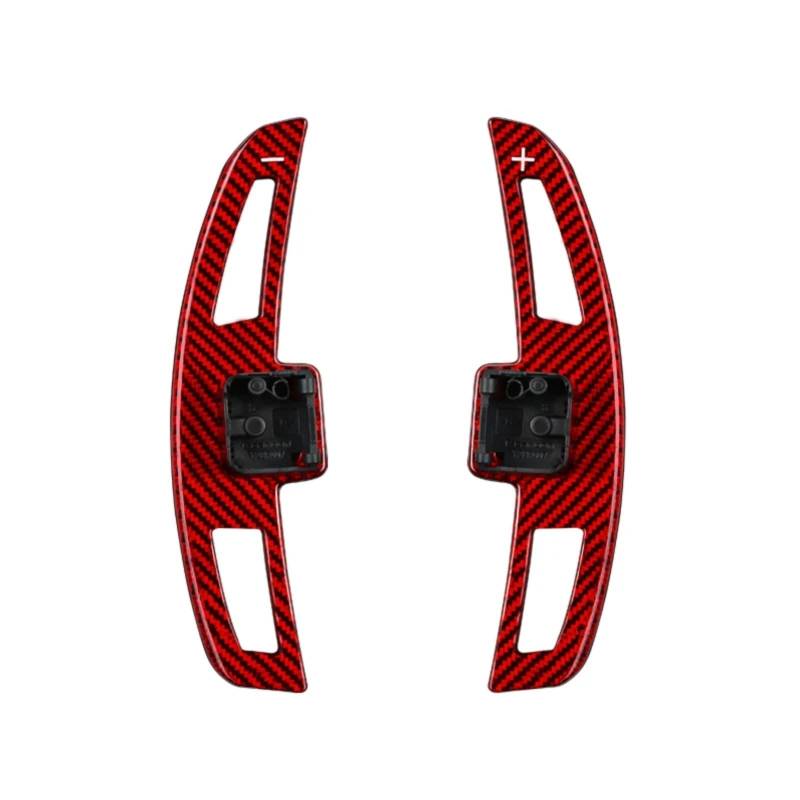 NATWEE Kompatibel Mit A3 Für S3 A4 S4 A5 S5 Für Q3 Für Q5 Für Q7 A6 A7 A8 2021 2022 Lenkrad Paddle Shifter Ersatz Schaltwippen TH0007 Auto-Schaltwippe(Red) von NATWEE