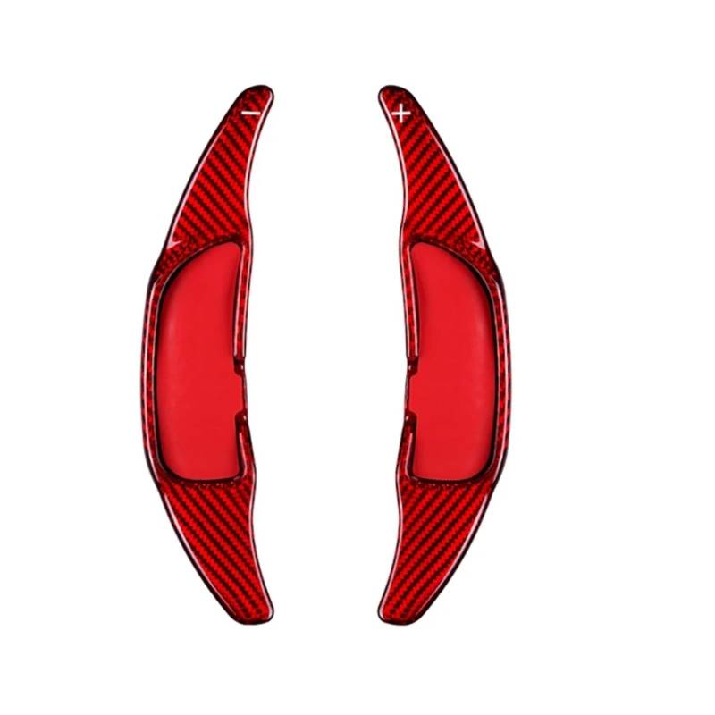 NATWEE Kompatibel Mit Benz Für W203 W204 W205 W213 W218 Für Amg A45 C63 Cla45 Gle Gla CLS Gls Lenkrad Paddle Shifter Extension D6005 Auto-Schaltwippe(Type D Red) von NATWEE