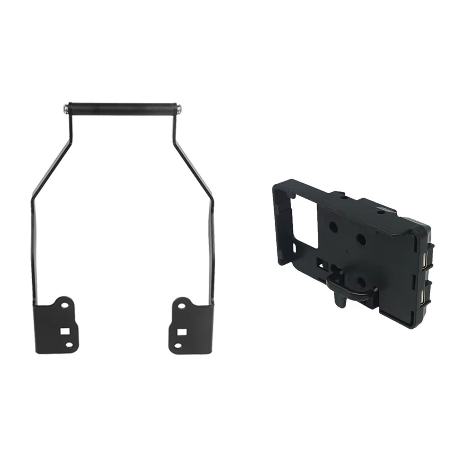 NATWEE Kompatibel Mit Für F850GS 2018 2019 2020 Motorradtelefon GPS-Navigationsplattenhalterung Lenkeradapterhalter Motorrad GPS Halterung(Black 12mm+1set) von NATWEE