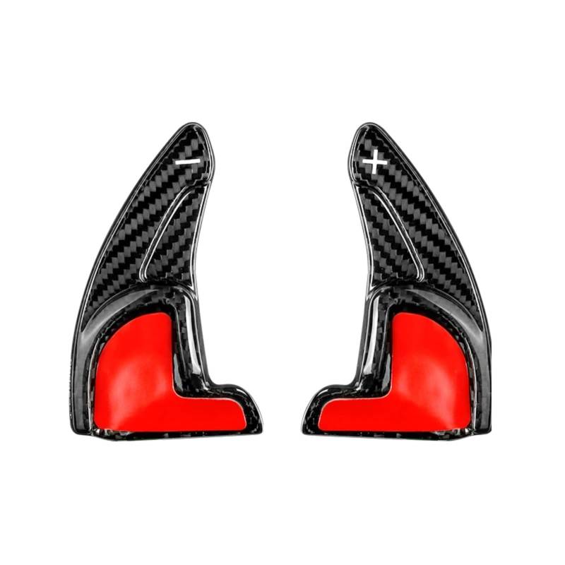 NATWEE Kompatibel Mit Jeep Für Cherokee D0303 Carbon Fiber Paddle Shift Auto Lenkrad Paddle Shift Shift Paddle Extension Zubehör Auto-Schaltwippe(Black Carbon) von NATWEE