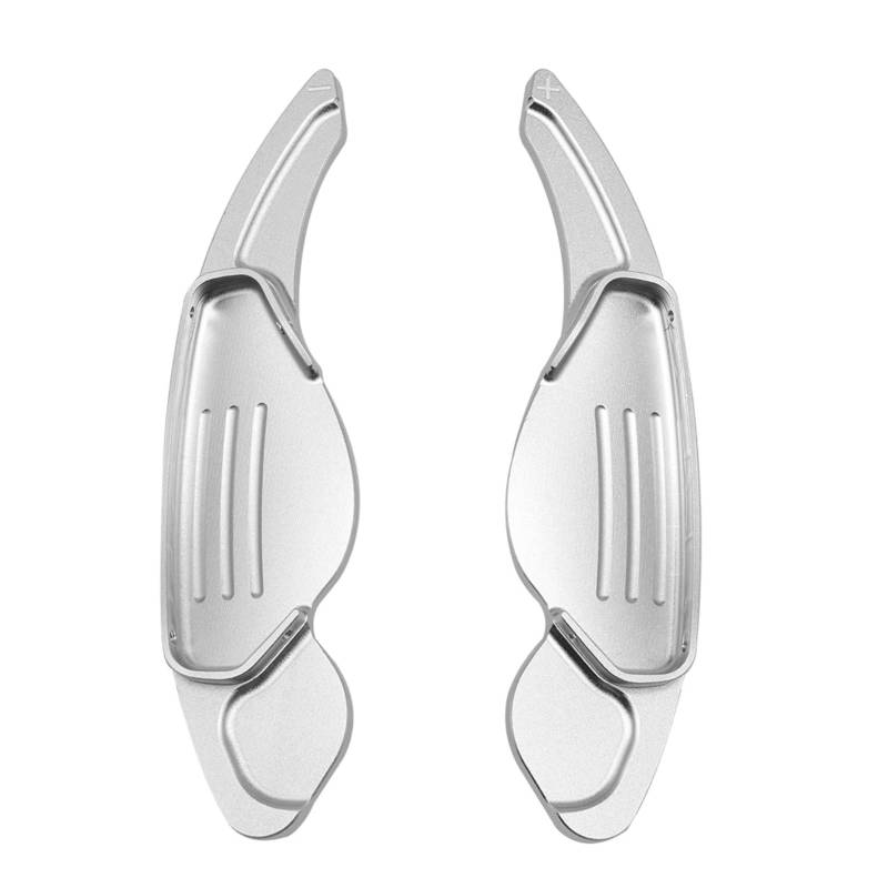 NATWEE Kompatibel Mit Range Für Rover Für Sport 2010 2011 2012 2013 2014 2015 2016 2017 Auto Paddle Shift Lenkrad Shifter Verlängern 2 Stücke Auto-Schaltwippe(Silver) von NATWEE