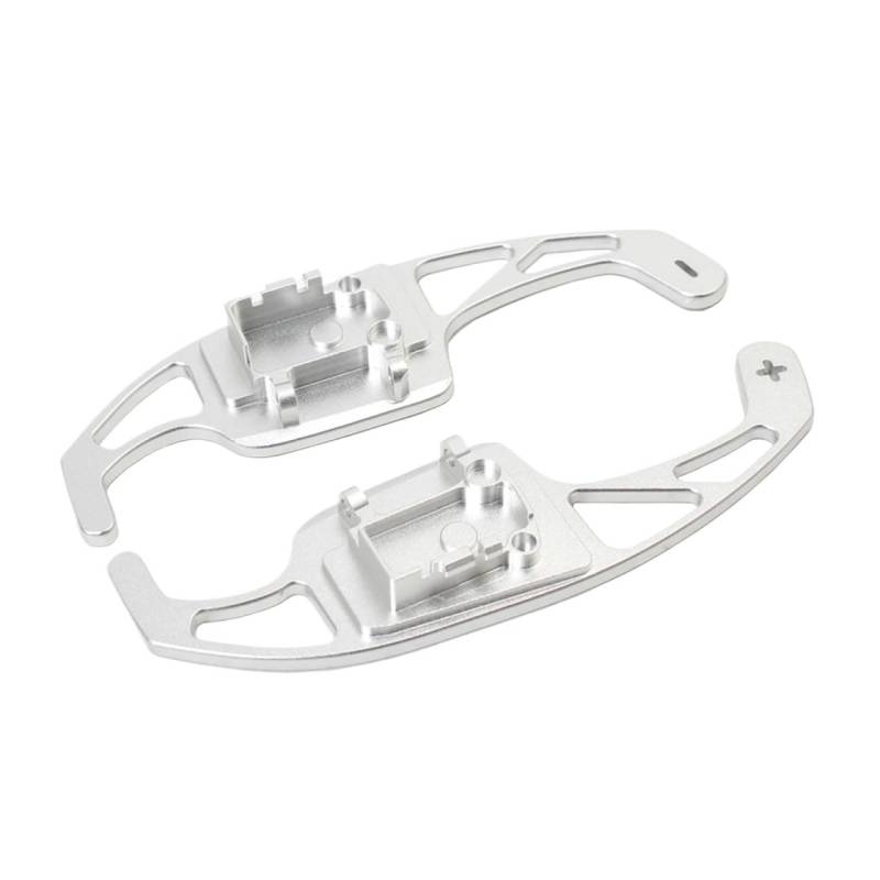 NATWEE Kompatibel Mit Vw Für Passat B6 B7 Für CC 2011 2012 2013 2014 2015 Auto Lenkrad Paddle Shifter Ersatz Verlängerung Paddle Shift Auto-Schaltwippe(Silver) von NATWEE