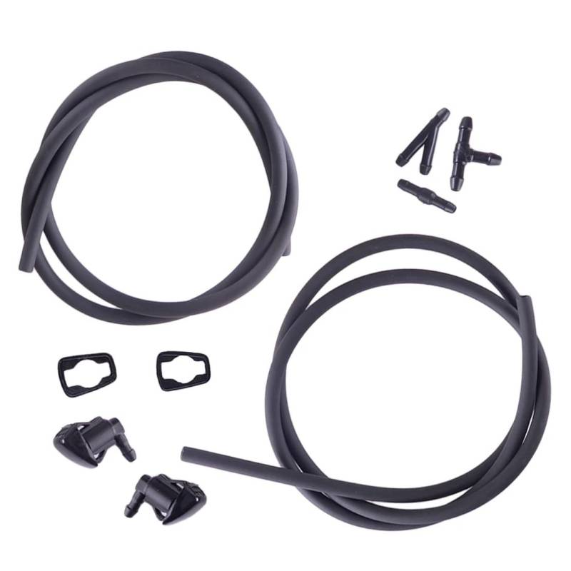 NATWEE Scheibenwasch Spritzdüse Kompatibel Mit Jeep Für Grand Für Cherokee 2011–2017 Auto-Scheibenwischer-Waschanlage Sprühdüse Schlauch Kit 68260443 55372143AB von NATWEE