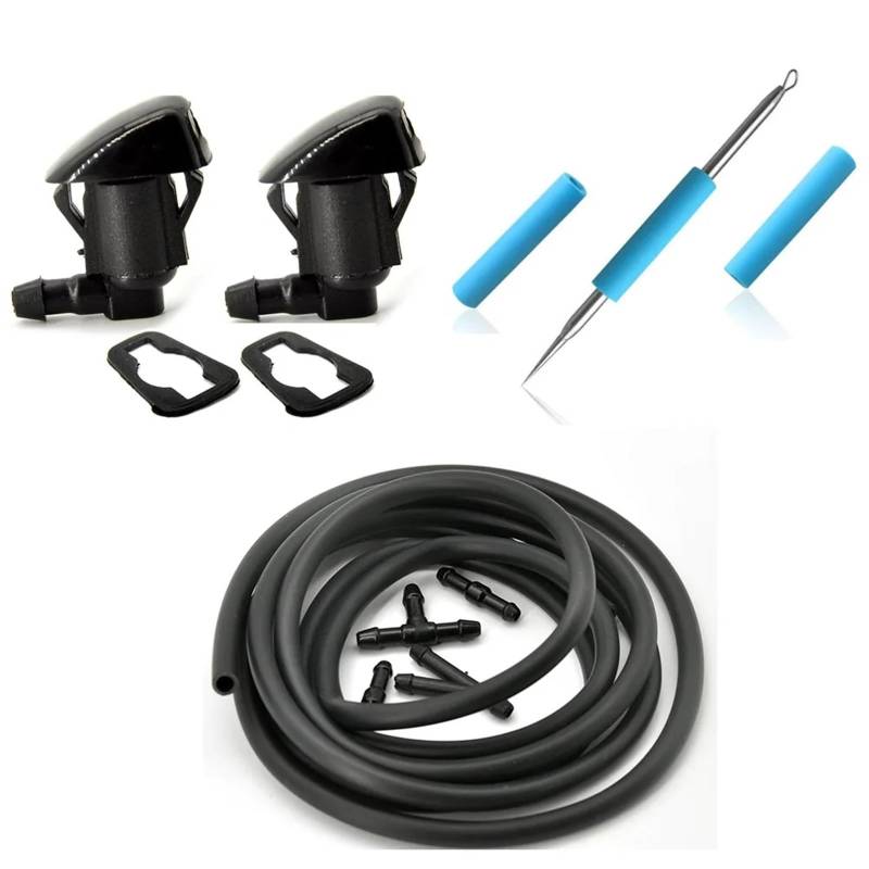 NATWEE Scheibenwasch Spritzdüse Kompatibel Mit Saturn Für Aura 2007–2010, Frontscheibenwischer-Waschdüsen-Set, Waschspray-Spray-Set 55372143AB(Washer kit) von NATWEE