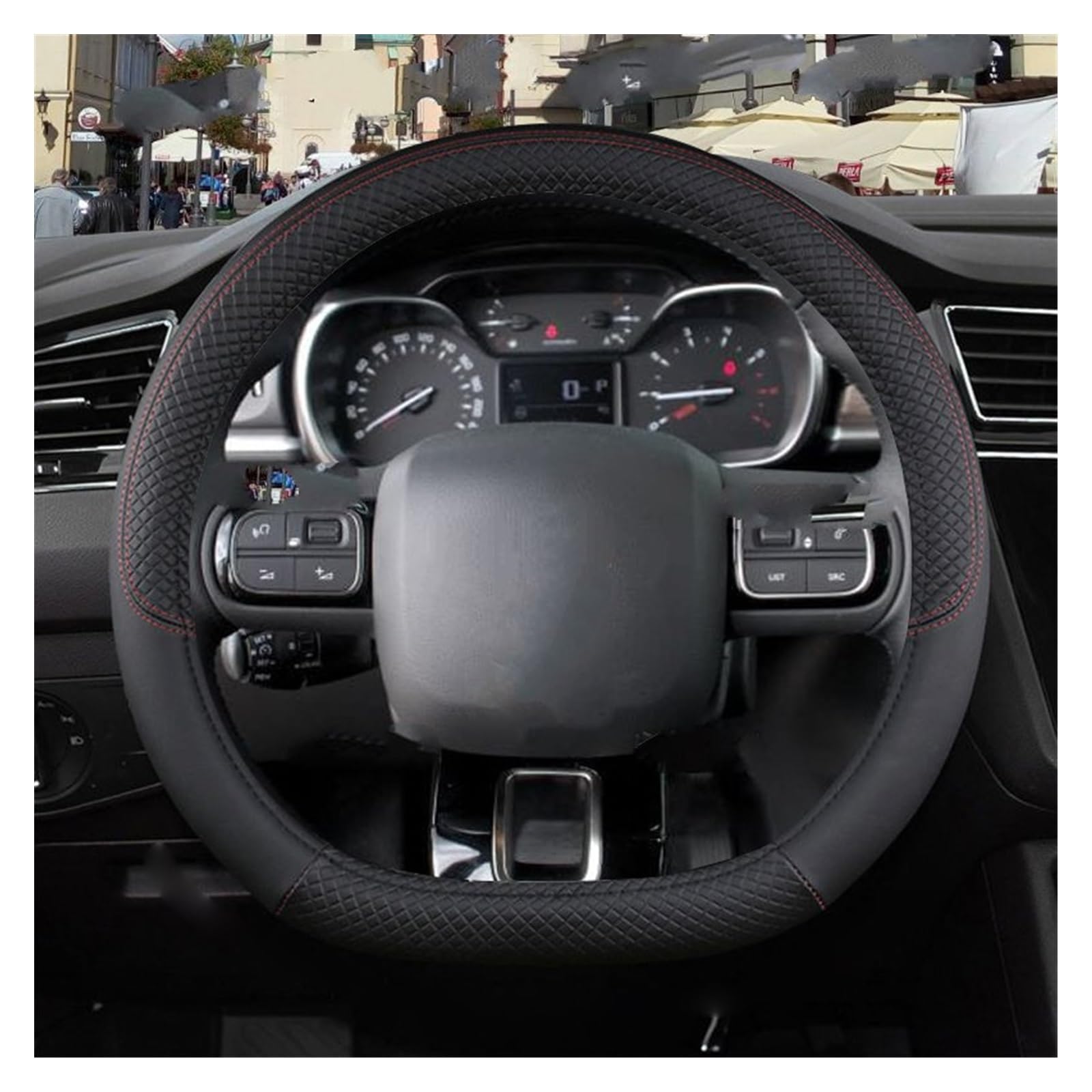 Auto Lenkradbezüge 9 Farben Auto Lenkrad Abdeckung PU Leder Nicht-slip Zubehör Für Citroen Für C3 Für Picasso Für Aircross Für Lumiere Für Pluriel DS3 DS5 Lenkradhüllen (Farbe : D shape Black) Auto Lenkradbezüge 9 Farben Auto Lenkrad Abdeckung PU Leder Nicht-slip Zubehör Für Citroen Für C3 Für Picasso Für Aircross Für Lumiere Für Pluriel DS3 DS5 Lenkradhüllen (Farbe : D shape Black) von NAUTIG
