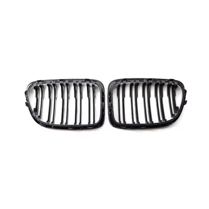 Frontgrill 1 Paar Auto-Nierengrill Doppellamellen Fronthaubengrill-Einsätze Ersatz Kompatibel Mit Für X1 Altes Modell E84 2011 2012 2013–2016 Auto-Kühlergrill(Gloss) von NAUTIG