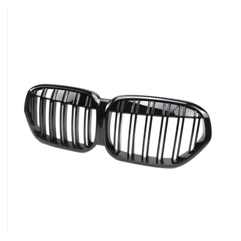 Frontgrill 1 Paar Front Gitter Für X1 F49 2020 2021 2022 Glanz Matt Schwarz Nieren Grill Ersatz Racing Front Stoßstange Gitter Auto-Kühlergrill(Gloss Black) von NAUTIG