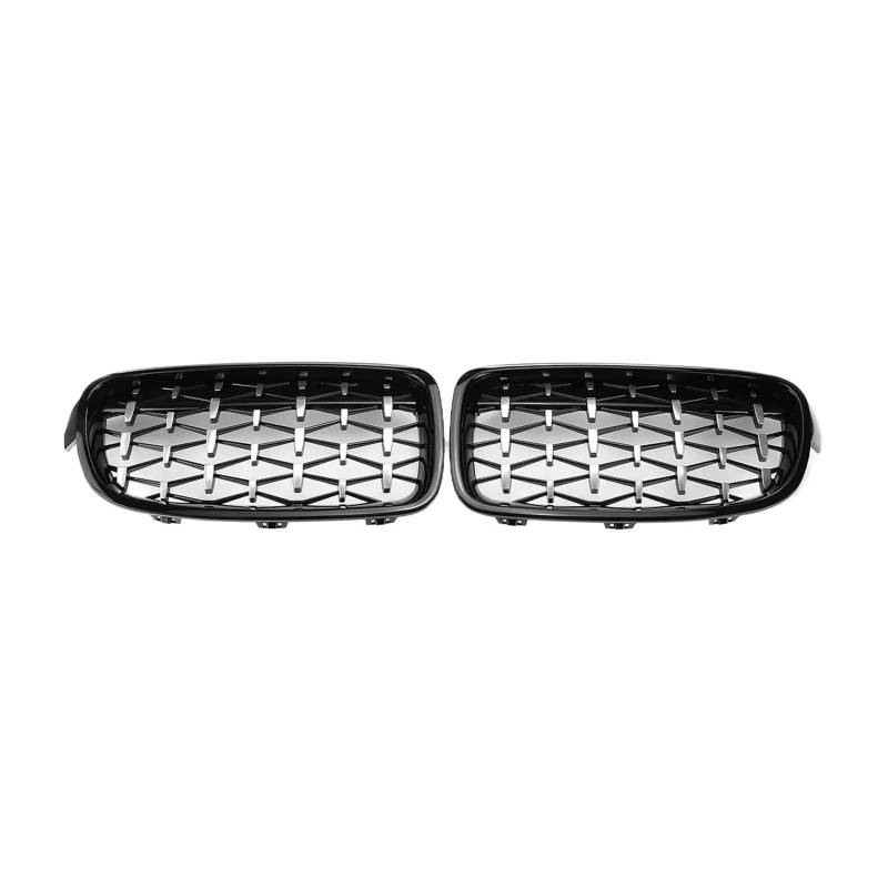 Frontgrill 1 Paar Für 3Series F30 F31 F35 F80 2011-2019 Auto Vorderen Stoßfänger Nieren Kühlergrill Diamant Chrom Stil Racing Grill Auto-Kühlergrill von NAUTIG