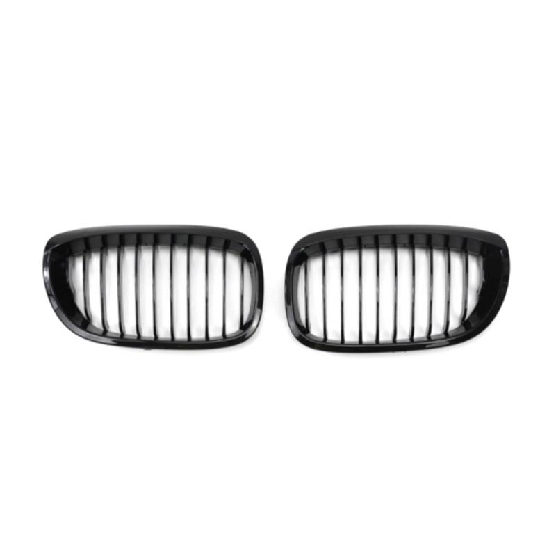 Frontgrill 1 Paar Für 3er E46 2002 2003 2004 Frontgrills 2/4 Türen Schwarz Glänzend Nierengrill Ersatz Racing Frontstoßstangengitter Auto-Kühlergrill(2 Doors Single) von NAUTIG