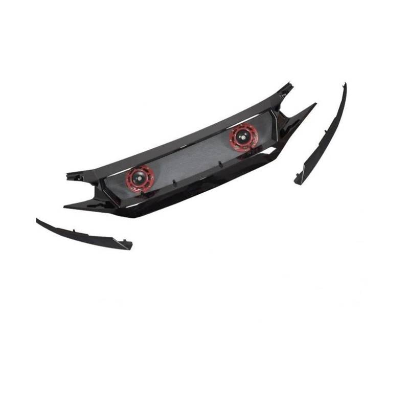 Frontgrill 10. Und 10.5. Generation Für Civic FK8 FC1 FK7 N1 Carbon Fiber Front Center Mesh Grille Grill Trim Auto-Kühlergrill(10.5 Mir Bk emb Horn) von NAUTIG