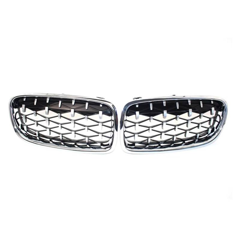 Frontgrill 2X Chrom Diamant Meteor Auto Vorderen Stoßfänger Mesh Grille Für F30 F31 3 Serie 320i 328i 330i 335i 2013 2014 2015 2016 2017 2018 Auto-Kühlergrill von NAUTIG