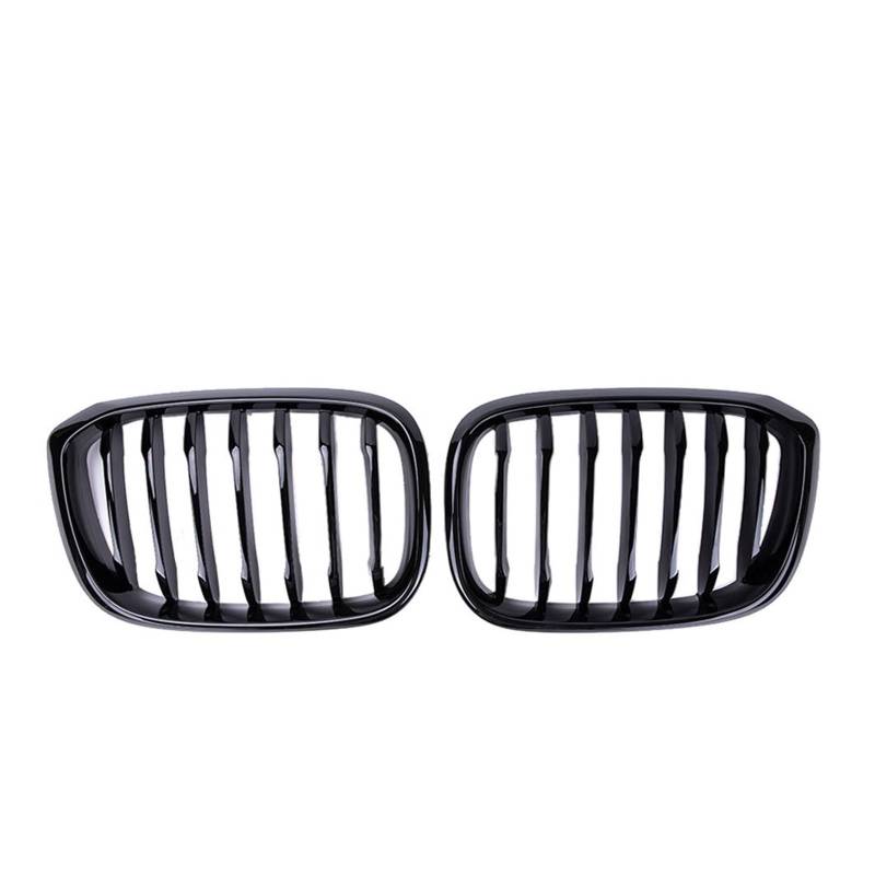 Frontgrill Auto-Front-Nierengrill Einzeilig 1 Lamelle Glänzend Matt Schwarz Für BMW3 4 X3 X4 G01 G02 G08 2018 2019 2020 2021 Auto-Kühlergrill(Glossy Black) von NAUTIG
