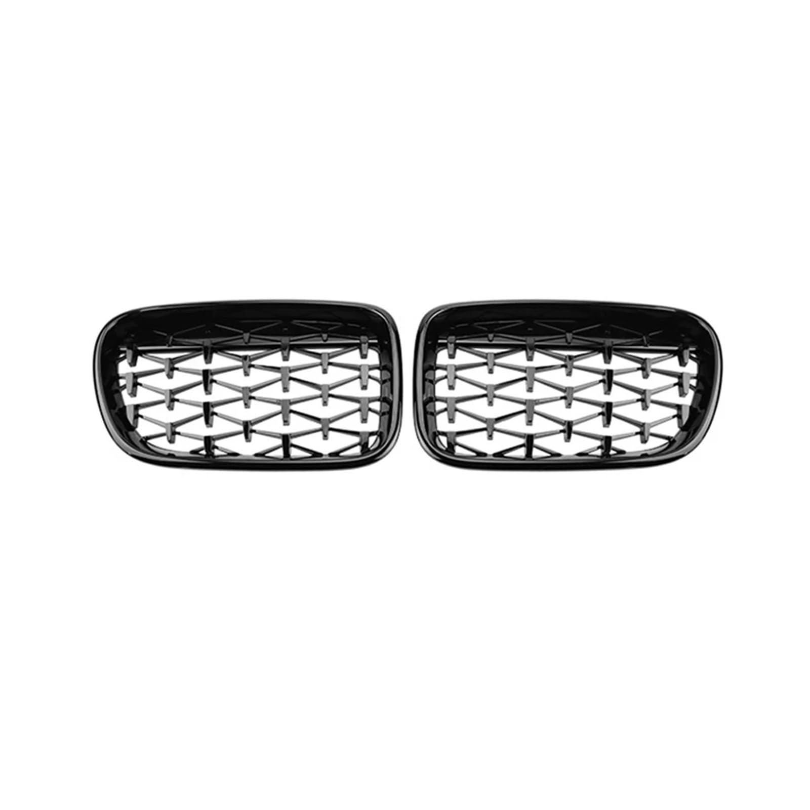 Frontgrill Auto-Frontgrill Diamant-Nierengitter Renngitter Chrom-Kühlergrill-Stil Auto-Ersatzteil Für X3 F25 2011 2012 2013 Auto-Kühlergrill(Schwarz) von NAUTIG