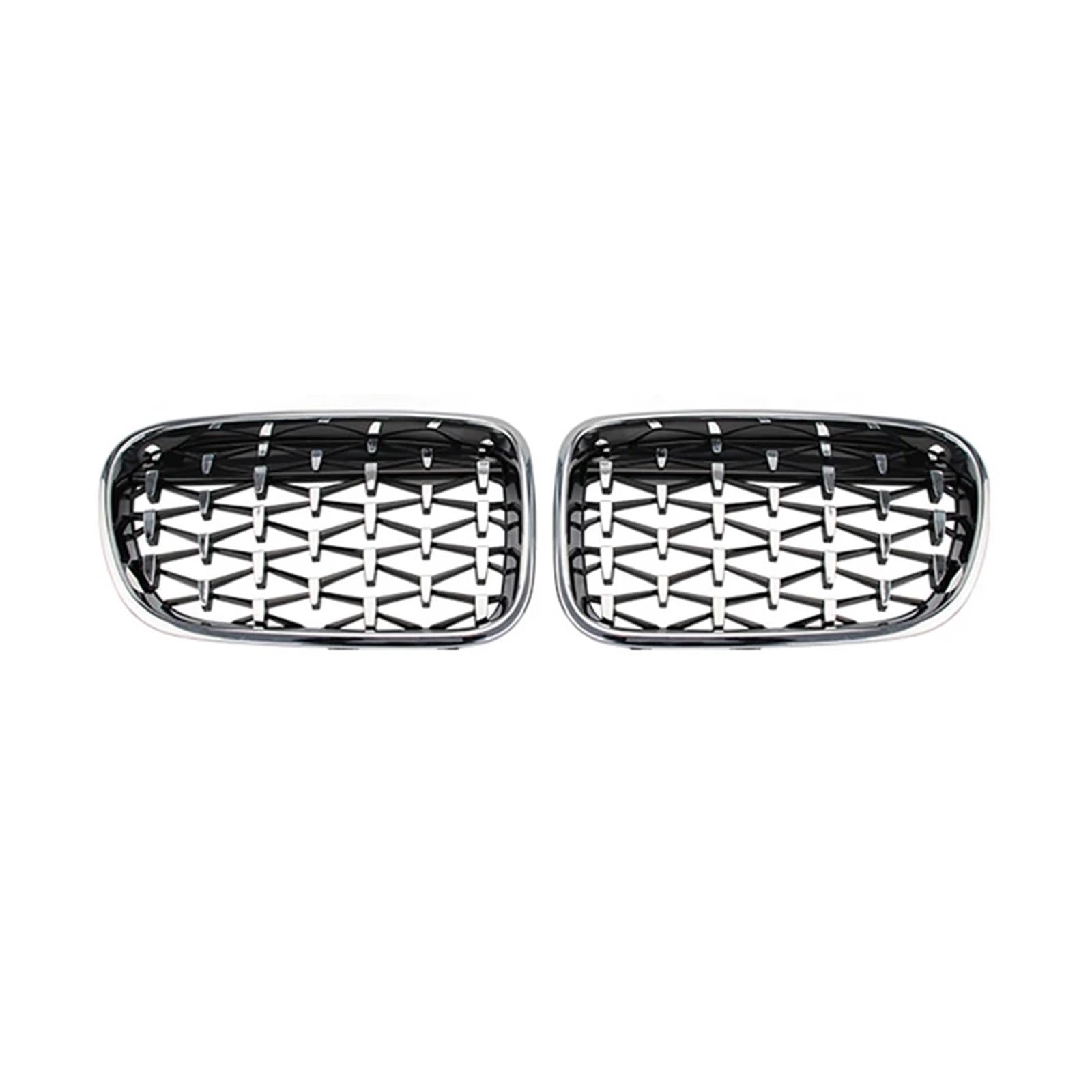 Frontgrill Auto-Frontgrill Diamant-Nierengitter Renngitter Chrom-Kühlergrill-Stil Auto-Ersatzteil Für X3 F25 2011 2012 2013 Auto-Kühlergrill(Silber) von NAUTIG