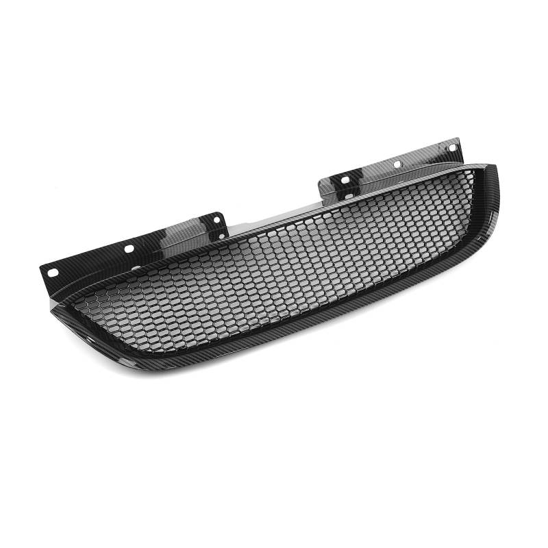 Frontgrill Auto Kühlergrill Grill Racing Oberen Haube Auto Kit Für Hyundai Für Genesis Coupe 2008-2010 2011 2012 Auto-Kühlergrill(Kohlefaser-Optik) von NAUTIG