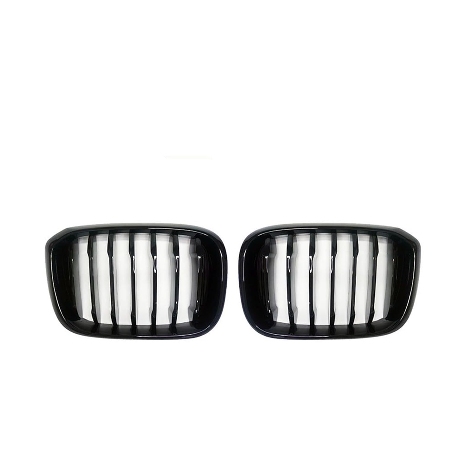 Frontgrill EIN Paar Frontnierengitter 1 Lamellen Einzellinie Auto-Styling Renngitter Für 3 4 X3 X4 G01 G02 G08 2018 2019 2020 2021 Auto-Kühlergrill(Gloss Black) von NAUTIG
