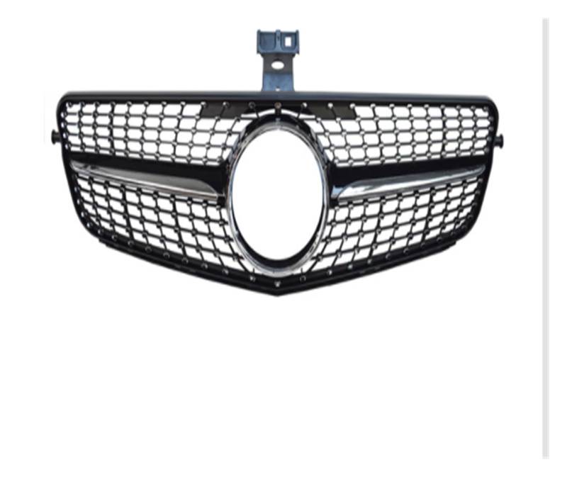 Frontgrill Frontgrill Für Benz C W204 Sport Racing Grill AMG GT Diamant 2007 2008 2009 2010 2011 2012 2013 2014 Facelift Auto-Kühlergrill(Diamond Black) von NAUTIG