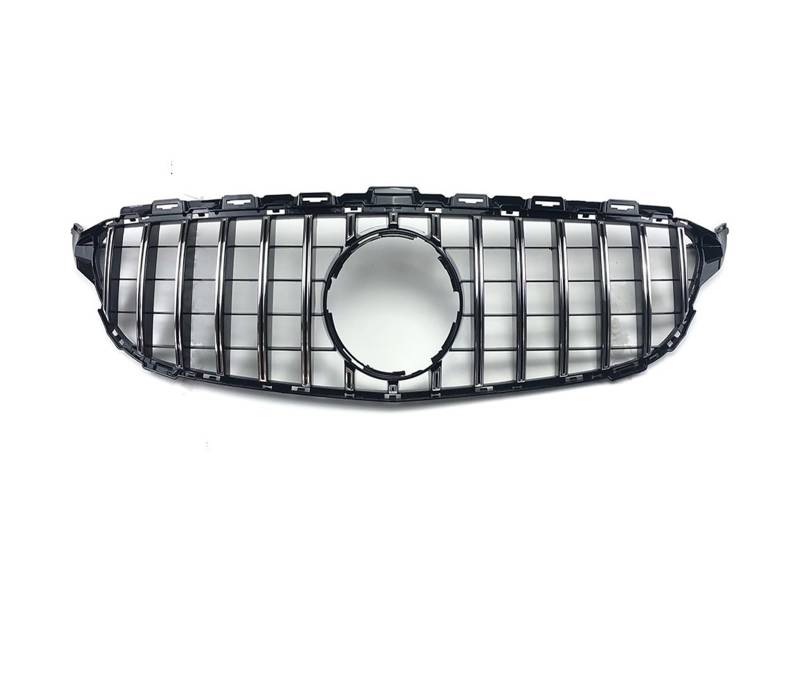 Frontgrill Frontgrill Für W205 Grill C205 S205 Für Benz C 2014-2021 C200 C260 C180 C250 C300 Coupe AMG Tuning Auto-Kühlergrill(C 14-18Silver with Cam) von NAUTIG