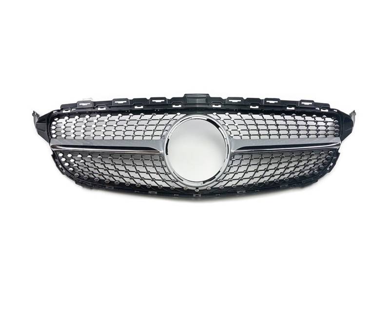 Frontgrill Frontgrill Für W205 Grill C205 S205 Für Benz C 2014-2021 C200 C260 C180 C250 C300 Coupe AMG Tuning Auto-Kühlergrill(K 14-18 Glossy Black) von NAUTIG