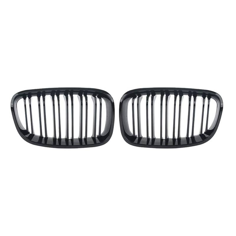 Frontgrill Für 1er F20 F21 125i 118i 116I 125B 2010 2011 2012 2013 2014 Frontstoßstange Nierengrill Haubengrills Kohlefaserfarbe Auto-Kühlergrill(Gloss Black) von NAUTIG