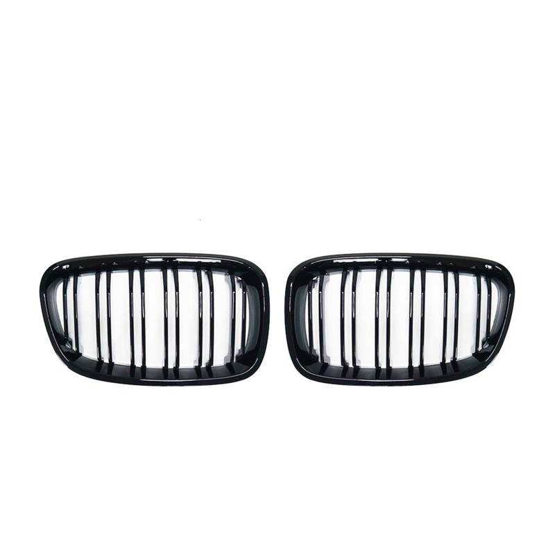 Frontgrill Für 1er F20 F21 2011 2012 2013 2014 Frontnierengrill Doppellamellenlinie Glanz Mattschwarz Renngrill Auto Frontgrill Auto Kühlergrill Auto-Kühlergrill(Glossy Black) von NAUTIG