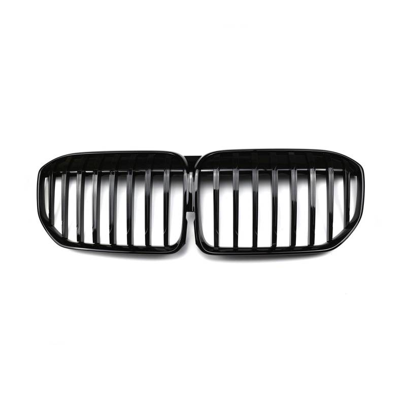 Frontgrill Für 7 Series G11 G12 730i 740i 750i 740e 730d 2020-2022 Auto Vorderen Stoßfänger Nierengrill Haube Racing Grills Glänzend Schwarz Auto-Kühlergrill(1-Slat) von NAUTIG