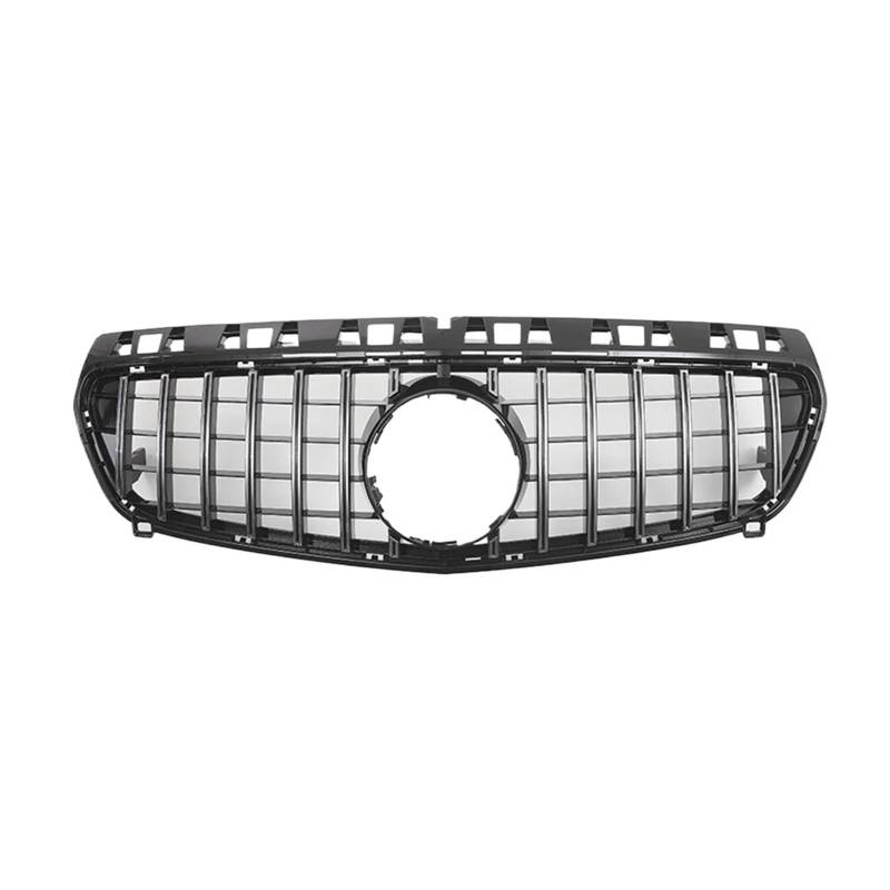 Frontgrill Für Benz A-Klasse W176 A180 A200 A250 A45 2013 2014 2015 AMG Chrom Black Diamonds Style Kühlergrill Schwarz GTR Frontstoßstangengrill Auto-Kühlergrill(GTR-Silver) von NAUTIG
