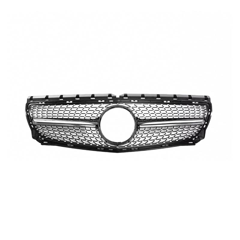 Frontgrill Für Benz B Klasse W246 B180 B200 B250 B220 2012 2013 2014 Kühlergrill Frontschürze Racing Grill Tuning Zubehör Auto-Kühlergrill(Schwarz) von NAUTIG