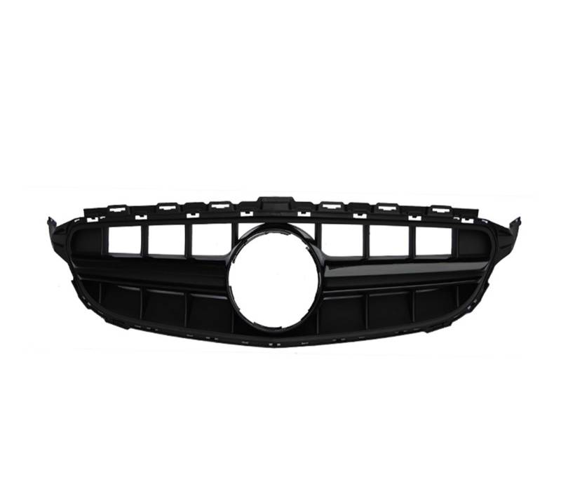 Frontgrill Für Benz C-Klasse W205 2014-2018 Autozubehör Frontgrill Mittelnetz Grills Montage Rahmenabdeckung Dekorationsteile Auto-Kühlergrill(C63 W205 Black) von NAUTIG