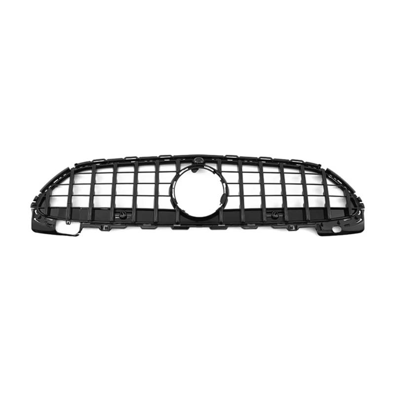 Frontgrill Für Benz C Klasse W206 GT 2022 2023 Auto Front Grill Grille Oberen Stoßfänger Haube Mesh Grid Auto-Kühlergrill(Schwarz) von NAUTIG
