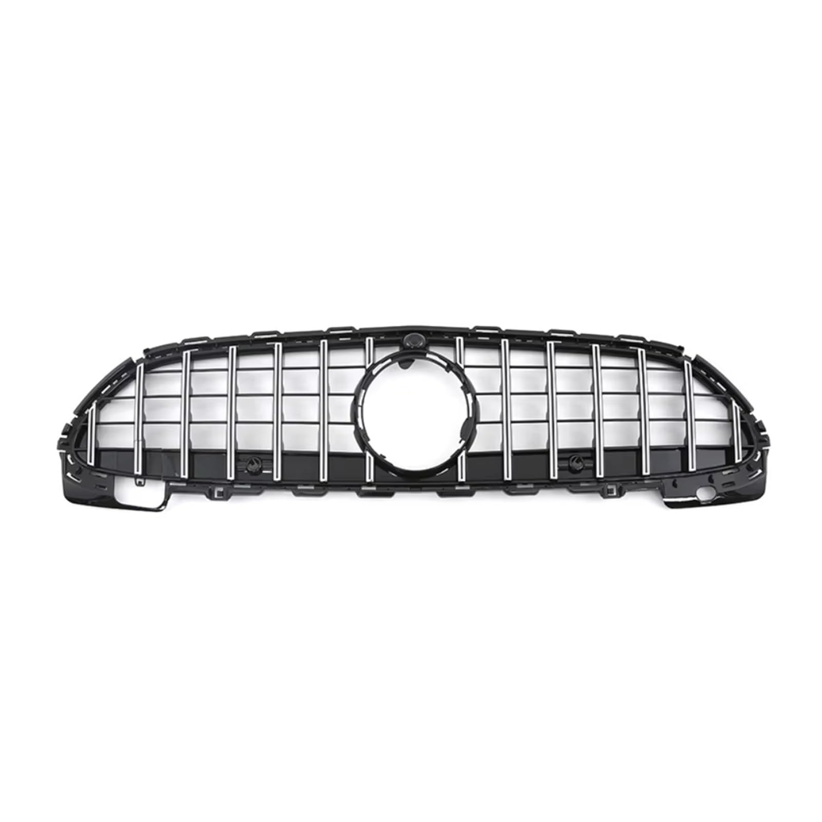 Frontgrill Für Benz C Klasse W206 GT 2022 2023 Auto Front Grill Grille Oberen Stoßfänger Haube Mesh Grid Auto-Kühlergrill(Silvery) von NAUTIG